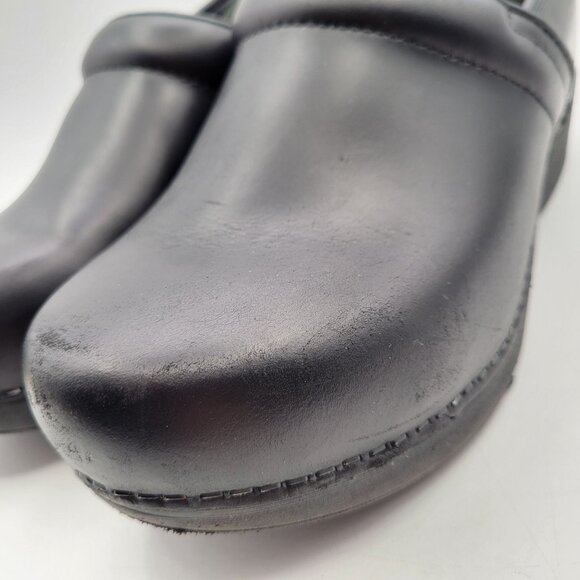 Dansko XP 2.0 Clogs Black Leather Comfort Shoes Arch Support Womens 41 (10.5-11) - Picture 9 of 15